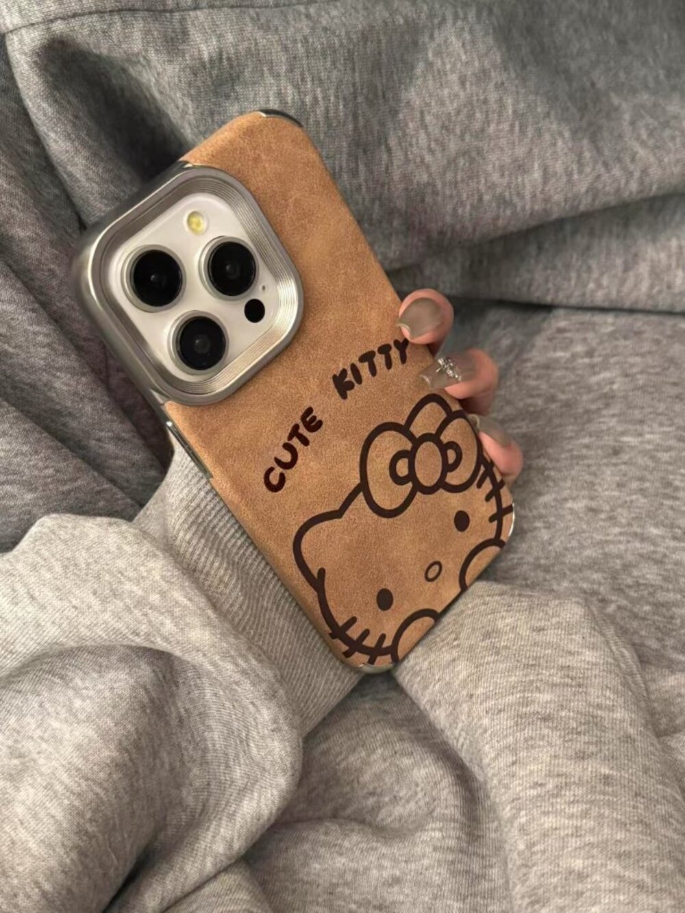 Brown Cute Kitty Phone Case